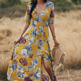 Vestido A-Line Floral