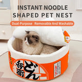 Cálido Cojín Cama Nido Perro Gato Instant Noodle